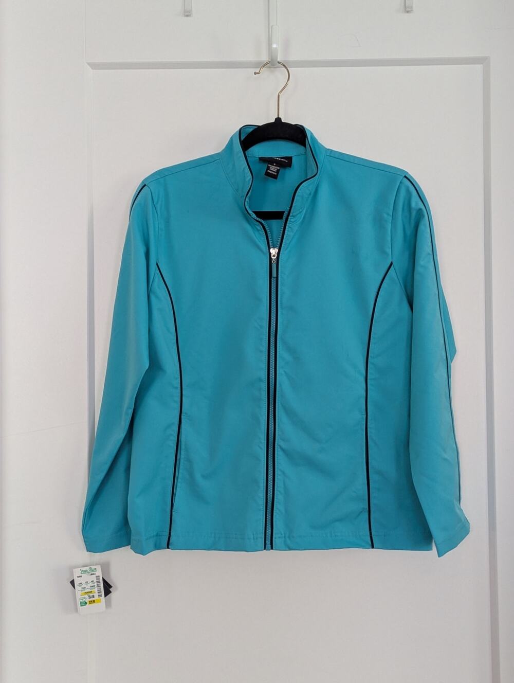 NWT Bolle Womens S jacket Aqua Blue Full Zip Active wear Windbreaker